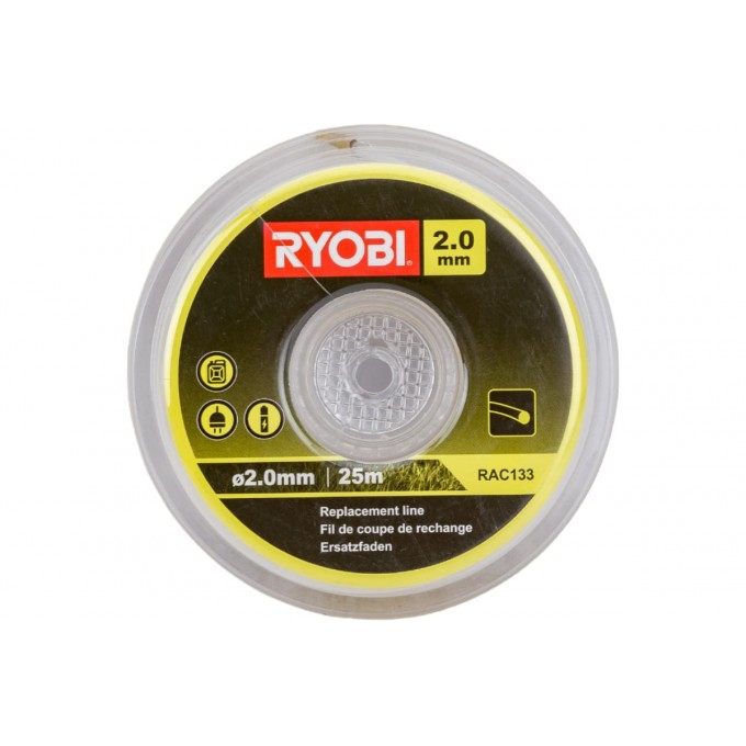 Леска для триммера прямая круг 2 мм RYOBI Rac133 5132002626 25 м 15548795