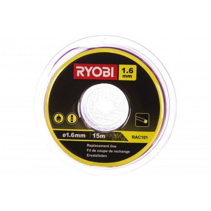 Леска для триммера прямая круг 1,6 мм RYOBI Rac101 5132002638 15 м 15548800