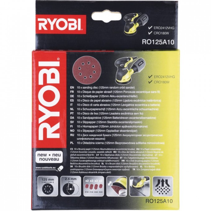 Шлифлисты RYOBI RO125A10 5132002608