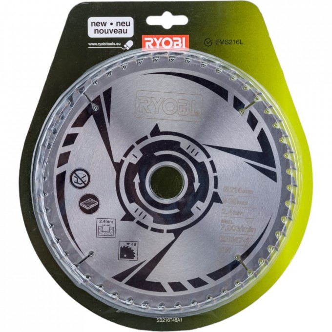 Пильный диск RYOBI SB216T48A1 5132002620