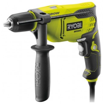 Сетевая ударная дрель RYOBI RPD680K 680W PERCUSSION DRILL EU 5133002016