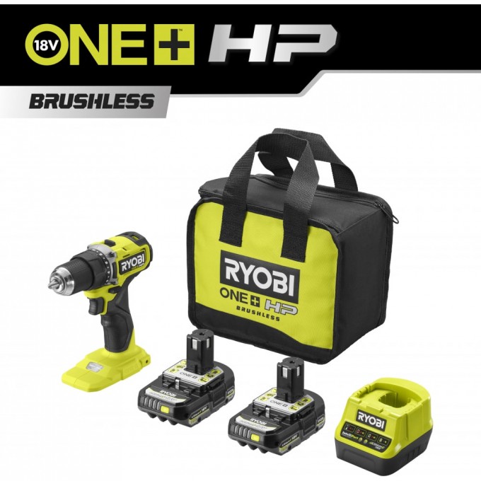 Бесщеточная дрель-шуруповерт RYOBI ONE+ RDD18C-220S 5133004980